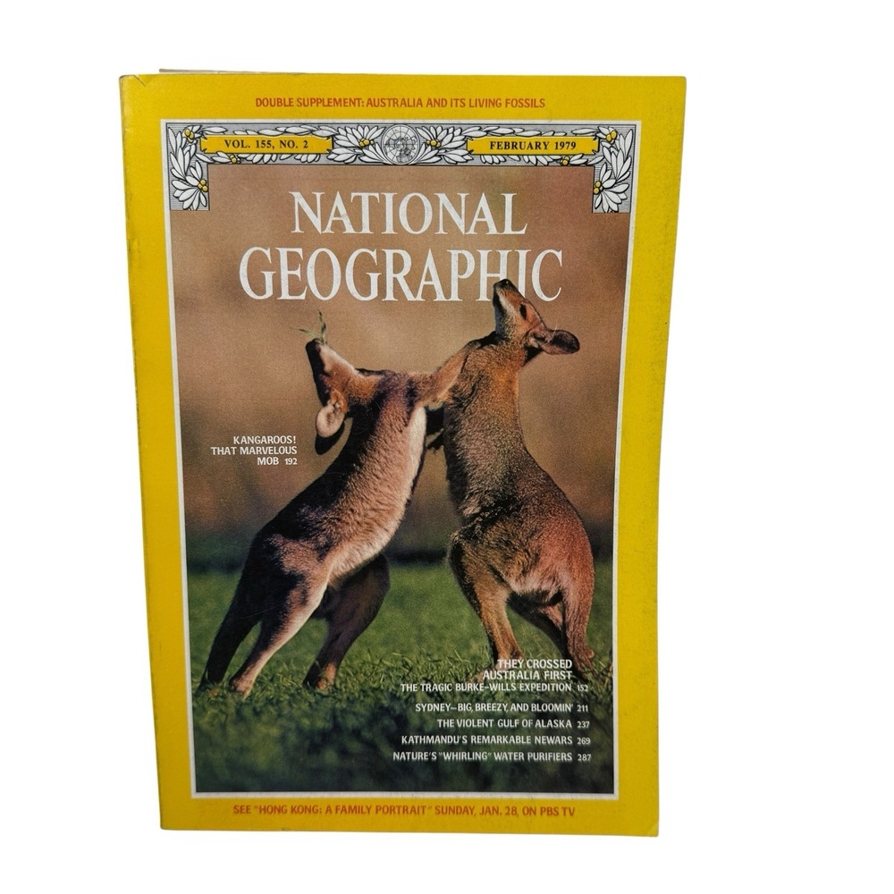 Vintage National Geographic‎ Magazine Februrary 1979 Kangaroos Australia Alaska
